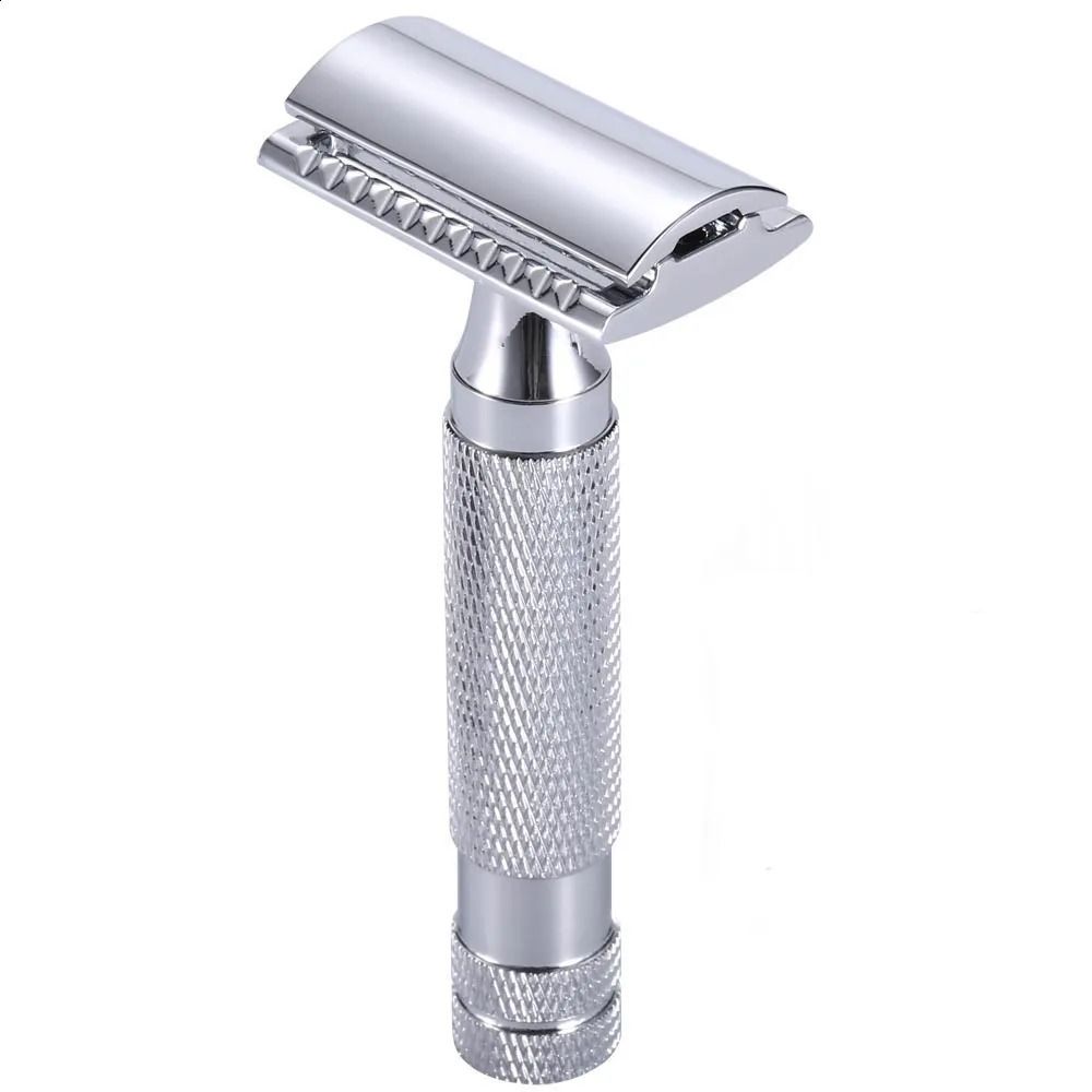 5 Blades 1 Razor Men Shaving Classic Safety Razor Copper Alloy Manual Razors Double Edge Razor Travel Kit Wet Shaver 241230