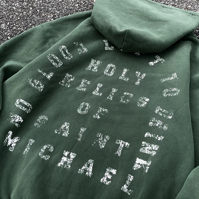 Cotton Fashion 2025 Y2K High Quality SAINT Hoodies All-match Casual Mens And Womens Keep Warm Pullover Sweatshirts 241230