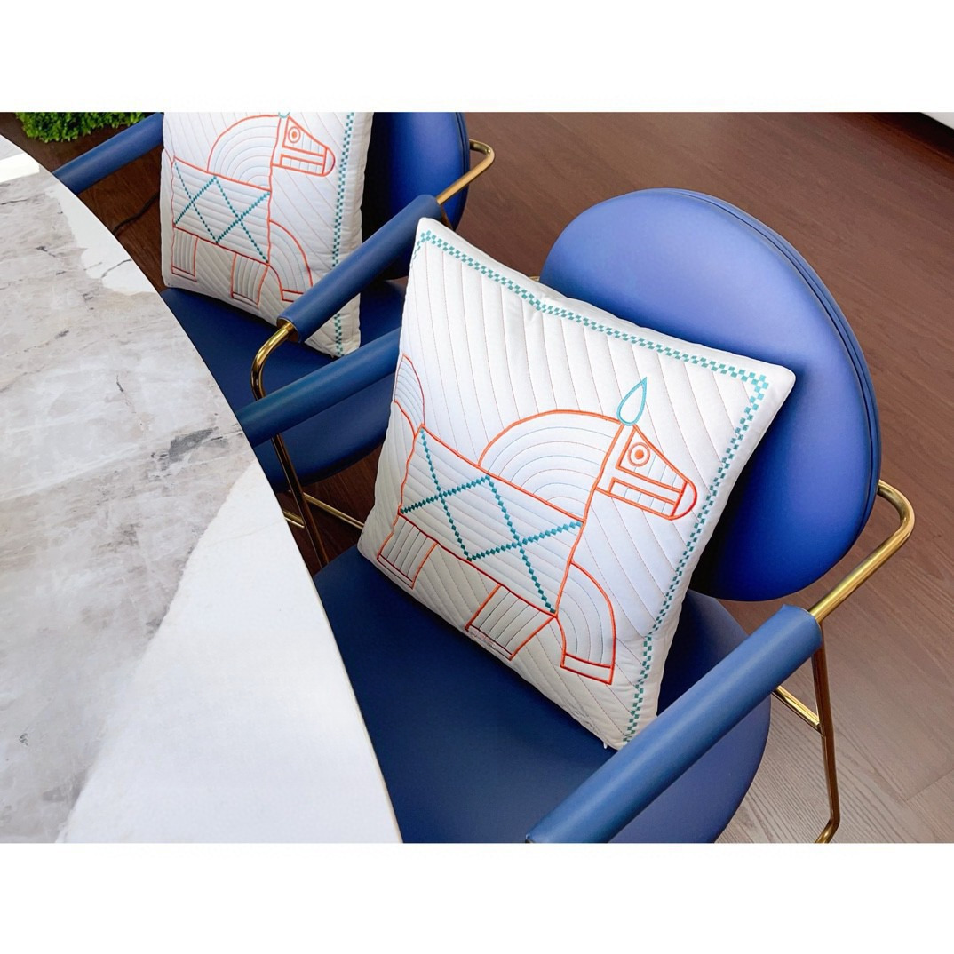 Cartoon pillow case European and American cotton applied-cloth quilted home sofa cushion office car pillow