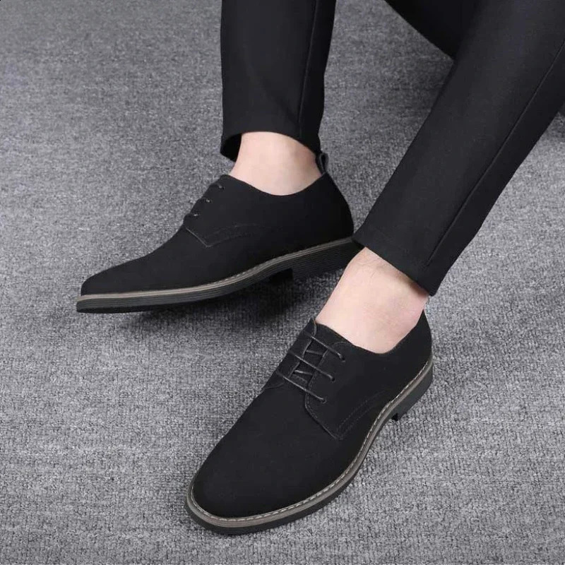 Summer Mens Dress Shoes Suede Man Oxford Shoes Large Sizes Flats Classic Men Sneakers Comfortable Zapatillas De Deporte 241231