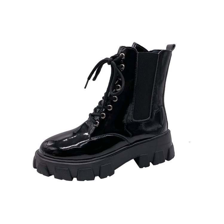 Martin British Ddmywed Style New In Trendy Cool Fashion Black Short Sole Thick Heel Women S Boots Chinese Brand Shoes F Ddmysaturn