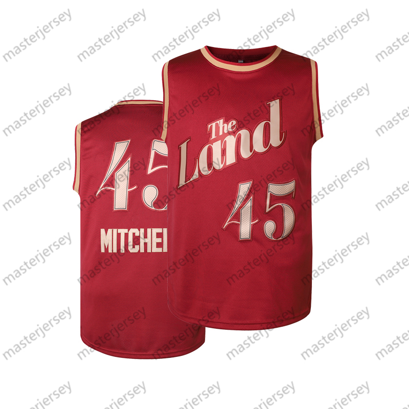 45 Mens Basketball Jersey Sweatshirt - Embroidered Movie Mesh Sleeveless Stitched Spot Goods Jerseys Breathable Slight Stretch Polyester