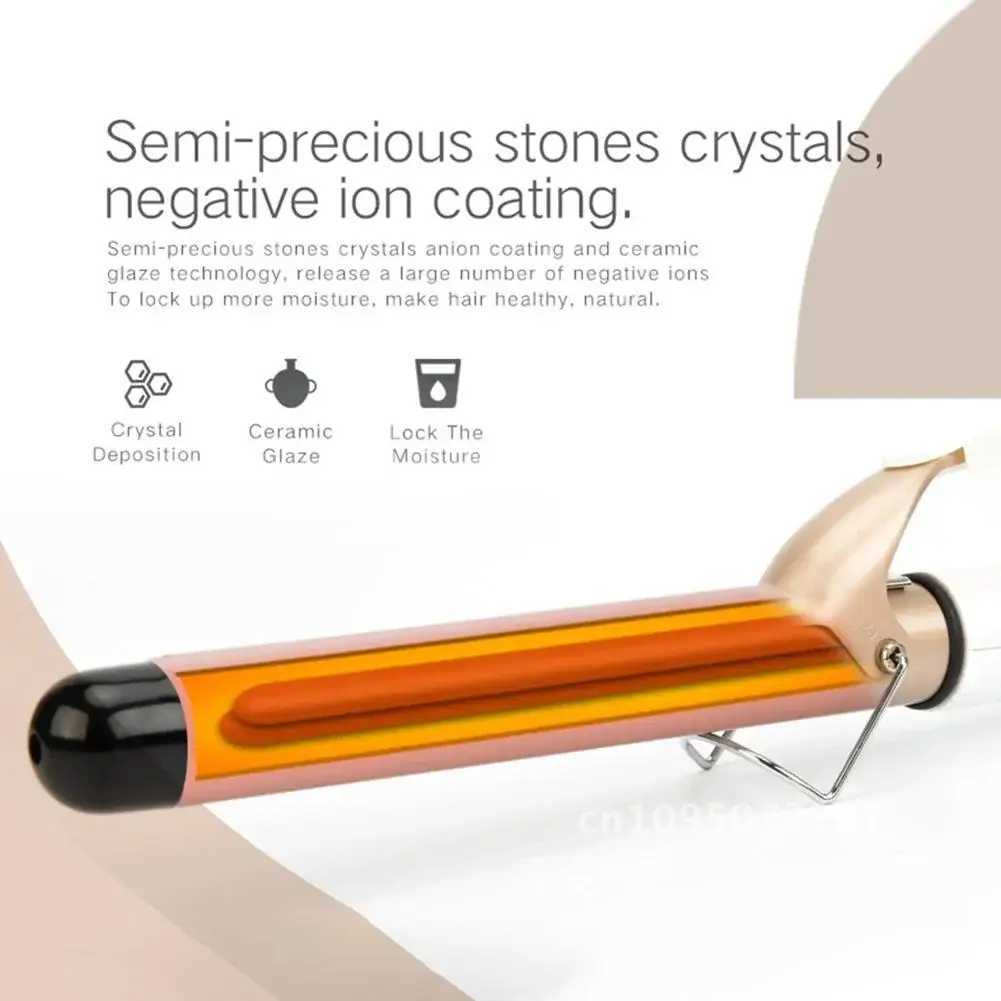 Professional LCD digital hair curler electric curling iron curling iron curling iron ceramic styling 32mm 25mm 19mm W241231