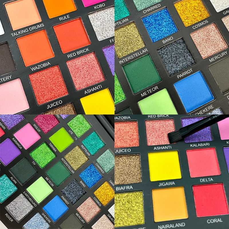 50 color eye shadow matte shimmer cosmetic board High color powder durable waterproof eye shadow cosmetic board W241230