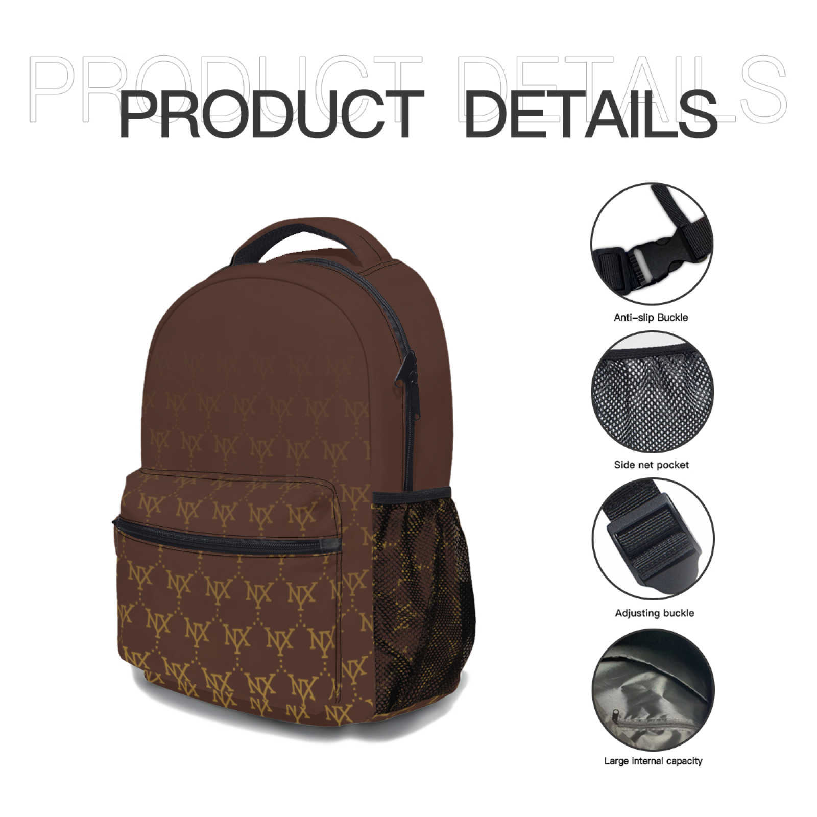 NXY High Quality Polyester Leather Backpack Bag Womens Backpacks Designer Backpacks Bags Fashion Casual Women Small Back Pack Style