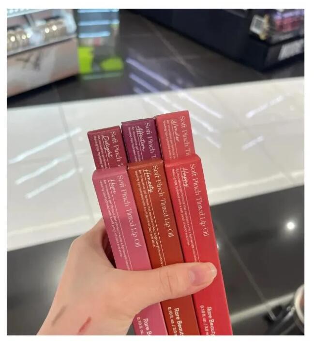 Rare Beauty Soft Pinch Tinted Selina Lip Oil Liquid Lipgloss Joy Happy Hope Lipstick Moisturizing Lip Glaze Lip Gloss 3ml