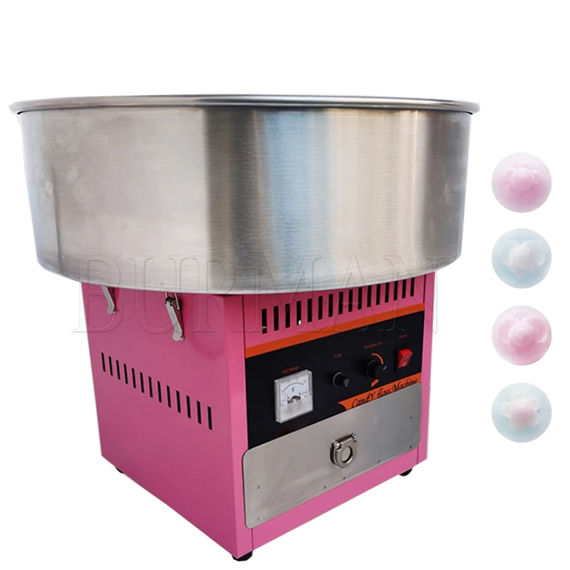 Commercial Sweet Cotton Candy Maker Machine Electric Automatic Marshmallow Flower Fancy Candyfloss Sugar Making