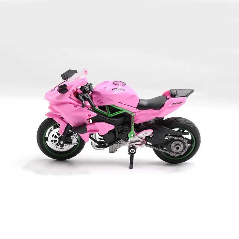 1 18 Kasaki Ninja ZX-12R Original Alloy Motorcycle Model Static Die Casting Toy Series Model Gift W241231