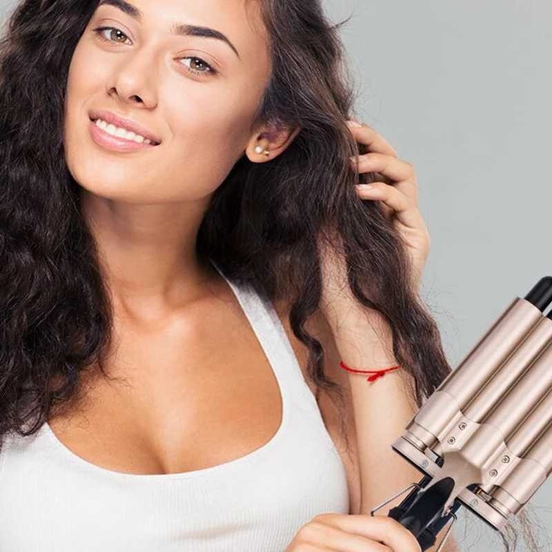 Professional Curling Iron Ceramic Five Barrel Wave Curler Rod Styling Tool for Quick Heating W241231