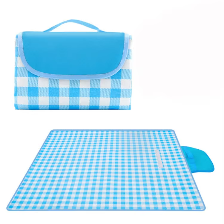 custom outdoor waterproof picnic blanket foldable beach mat for camping traveling