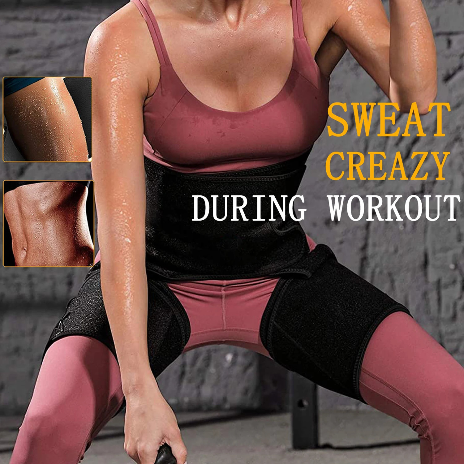 Waist Trainer Is Suitable For Womens Three-In-One Waist And Thigh Trimming And Weight Loss Training Hip Trimming Belt 241231