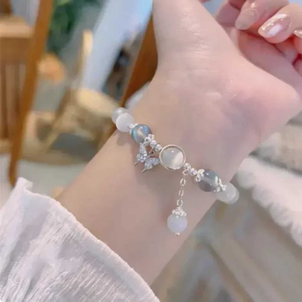 Bracelets chain beads Korean fashion jewelry womens non fading charm handmade decoration Accor girls gift wholesale W241231