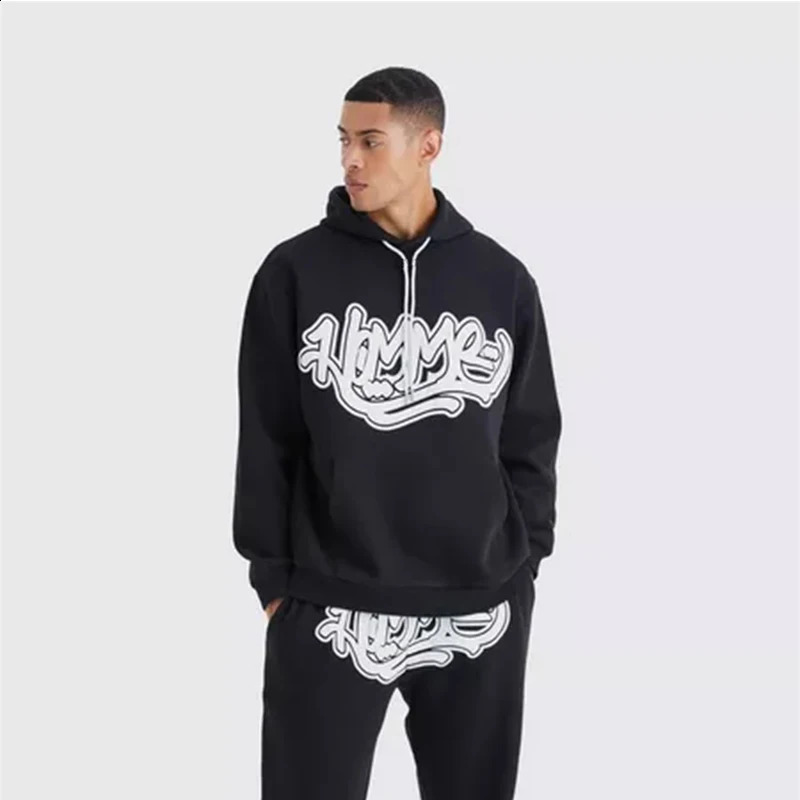 Y2K American Retro Streetwear Gothic Hoodie Letter Printed Pullover EMO Fashion Autumn Winter Coat for Men and Women Clothing 241230