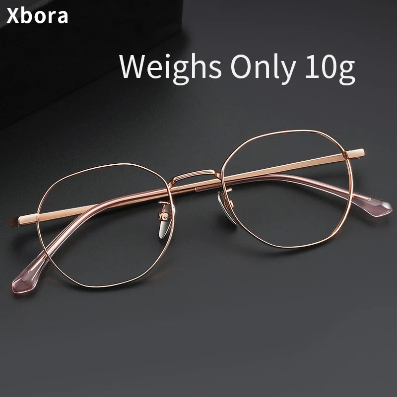 Xbora Mens And Womens Trendy Glasses Frames Retro Oval Small Face Optical Prescription Eyeglasses T3931 241230