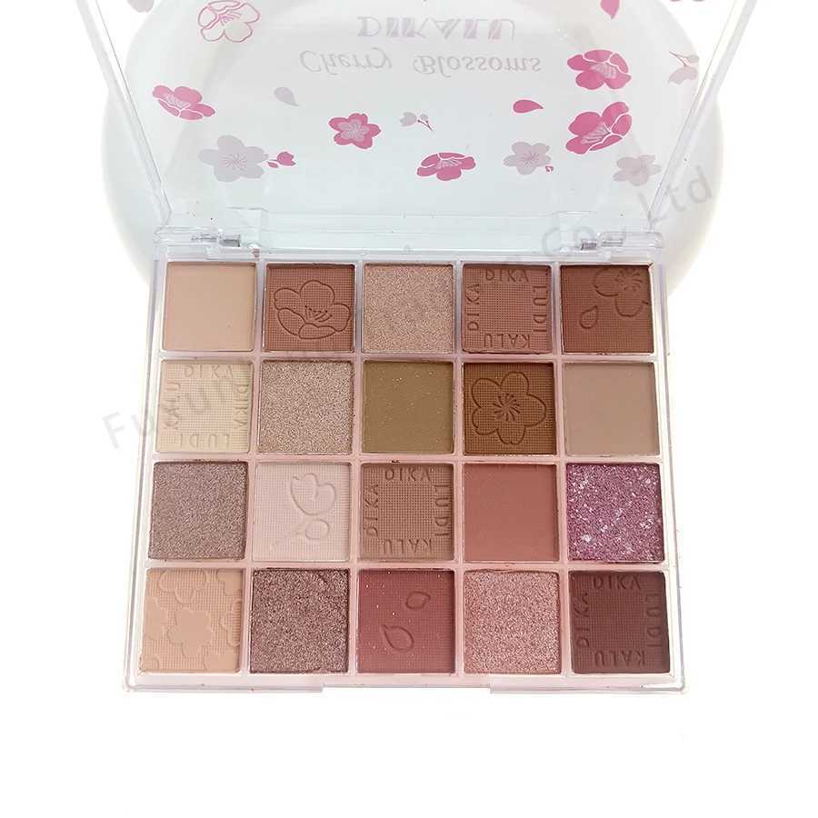 Shiny eye shadow palette waterproof Korean makeup palette Shiny girl beginner eye makeup low saturation matte eye shadow pigment W241230