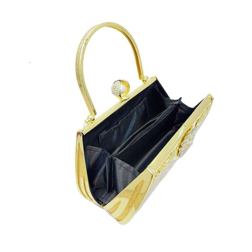 New Dia Inlaid Handbag With Large Capacity Celebrity Party Bag, Versatile Dress Pearl Banquet Bag