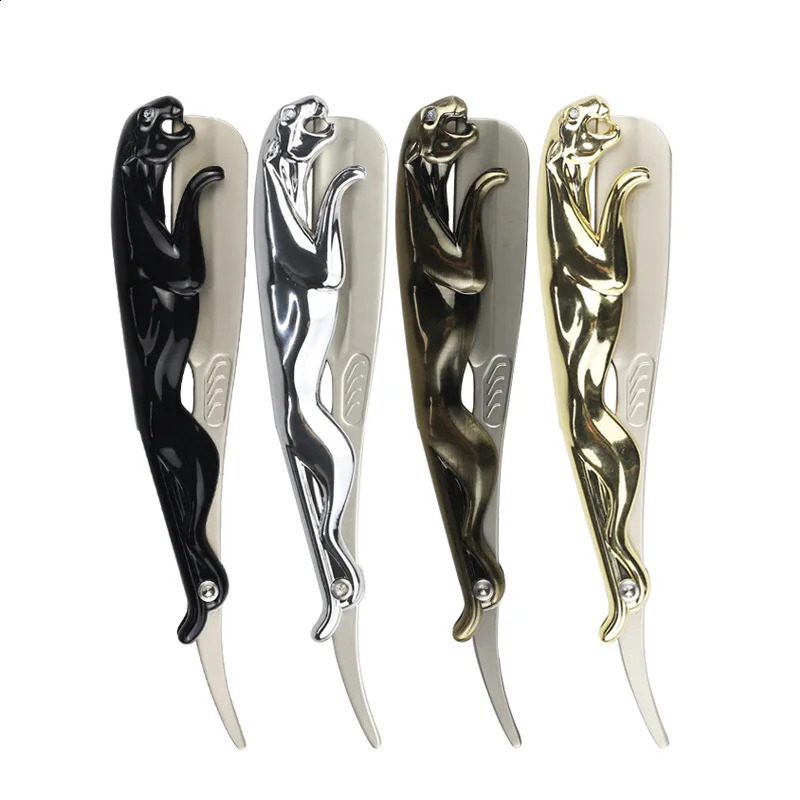 Stainless Steel Folding Shave Knife Handle Beard Straight Razor Hair Dressing Tool Manual Shaving Razor Men Gift 241230