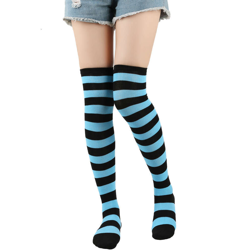 Striped Stockings For Women, Japanese Knee Thigh Socks, Cosplay, Anime, Party, Women's Socks