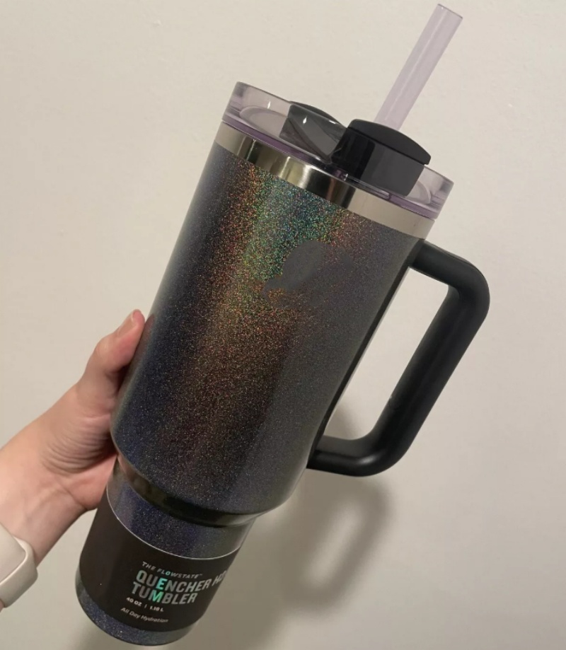 Stock US 14Oz 40Oz TUMBLER Love Shack Fancy Christmas Limited Mug Valentines Day 2025 Ruby Red Sweet Hearts Gift Midnight Glitz Cups In Hand 1231