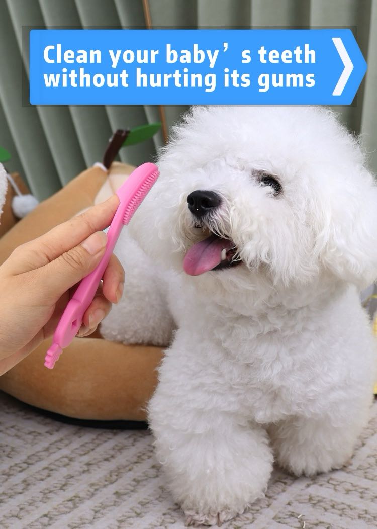 Soft Pet Dog Finger Toothbrush Dog Brush Bad Breath Tartar Teeth Tool Dog Accessories Cleaning Supplies Pet Products for Dogs