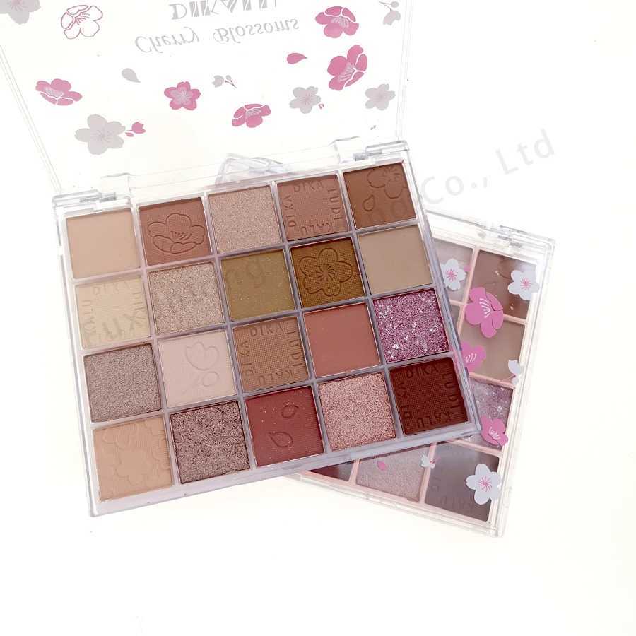 Shiny eye shadow palette waterproof Korean makeup palette Shiny girl beginner eye makeup low saturation matte eye shadow pigment W241230
