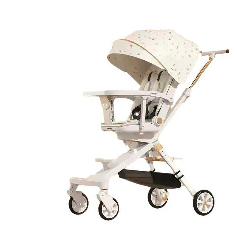 Baby Stroller 0-3 Years Old Children Stroller High Landscape Two-way Reclining Shock-absorbing Wheel Baby carriageXJ241231