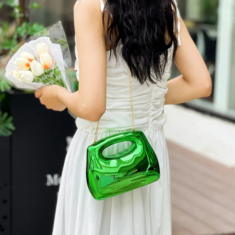 MOODS ed Women Evening Clutch Bags Purses And Handbags Acrylic Chain Shoulder Bag For Wedding Dinner Party 241231