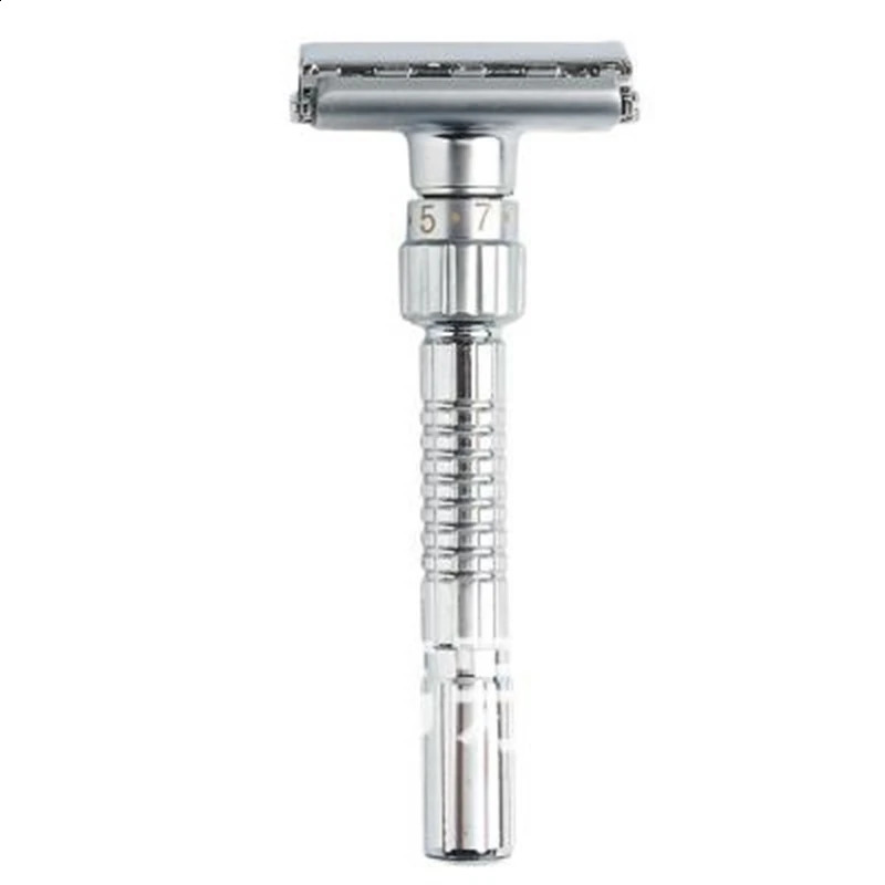 Adjustable Double Edge Razor Classic Men Shaving Safety Razors Zinc Alloy Manual Shaver With Travel Box 241230