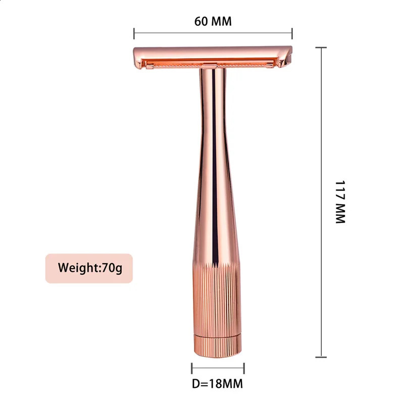Berjaya Single Sided Manual Half Safety Razor For Female Multi Functional AC Blades For Body/Armpit/Bikini/Legs Hair Shaving 241230
