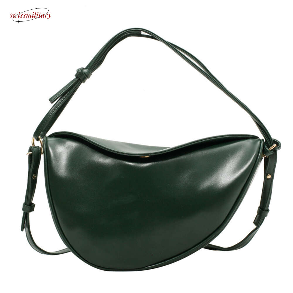 Saddle Crossbody for Women Large Capacity Handbag Solid Leather Shoulder Bags Female Casual Travel Hobos Bag Sac New #108 swissmilitary