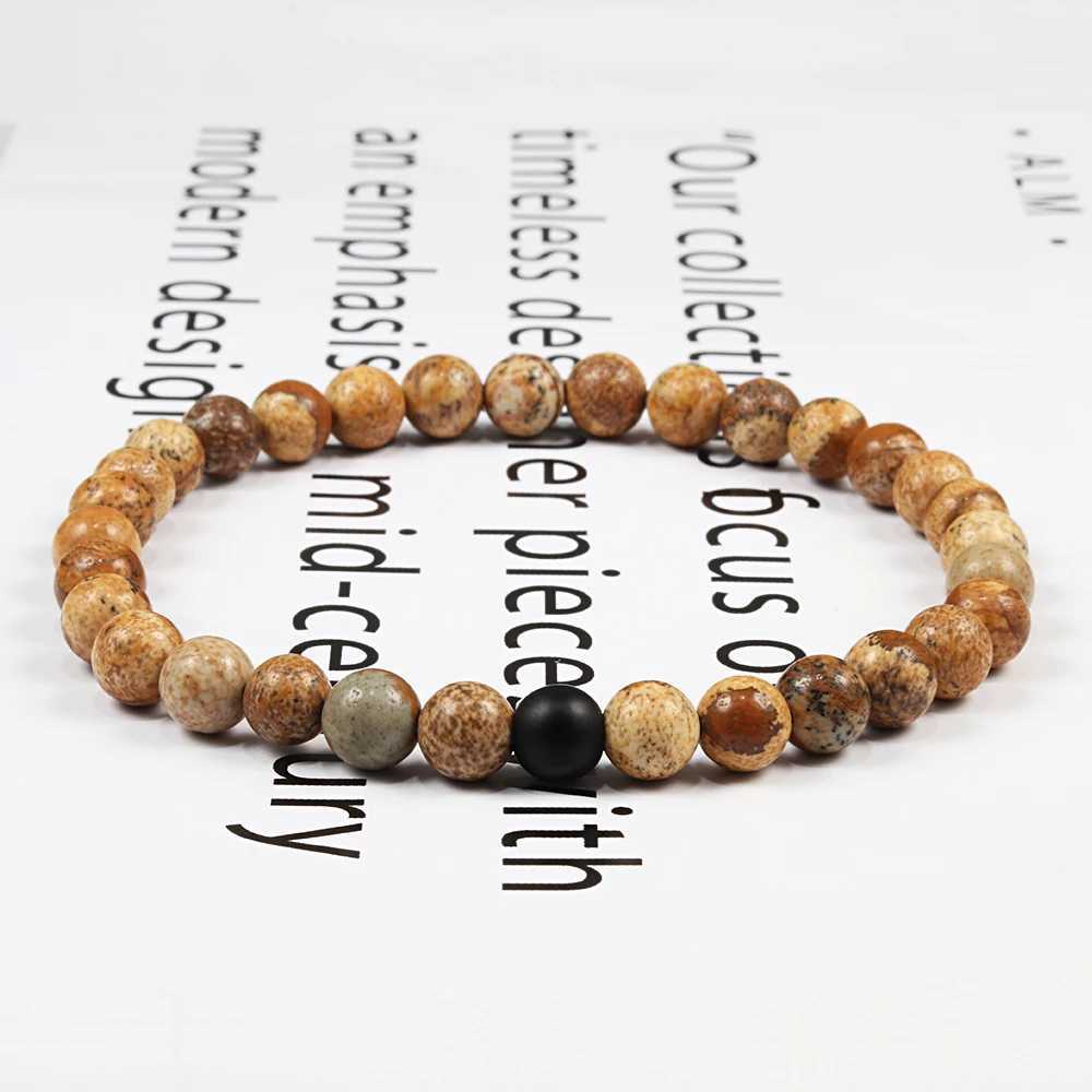 Natural Green Peacock Stone Lava Bracelet Womens Bead Charm Buddha Bead Bracelet Yoga Prayer Handmade Jewelry Gift W241231