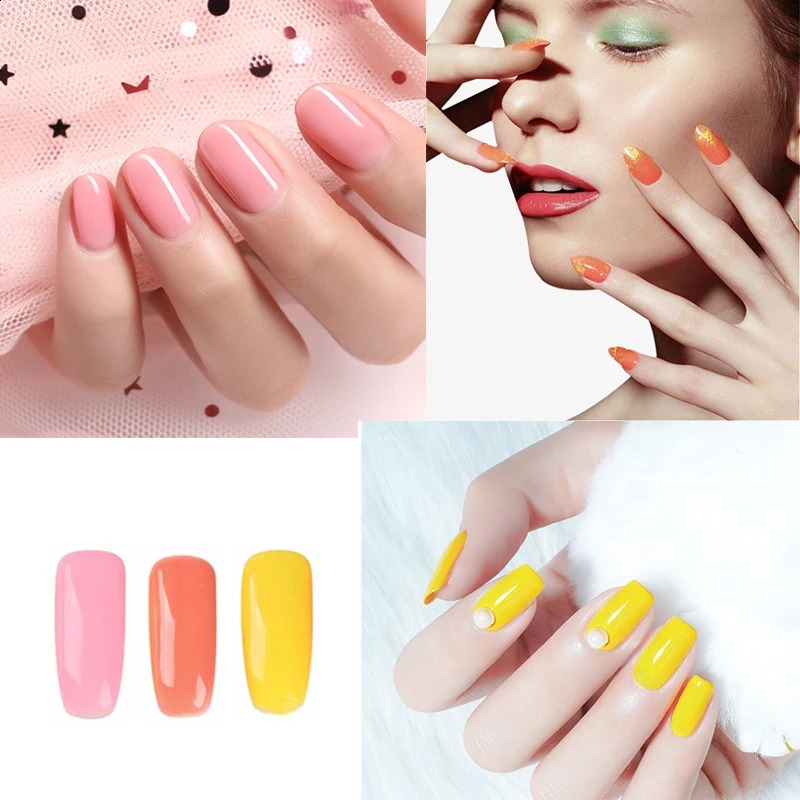 9pcs Poly Nail Gel Extension Glitter Gel And 1-30PCS Nails Polish For Manicure UV Nail Gel Nail Art Quick Building Nail Polish 241230