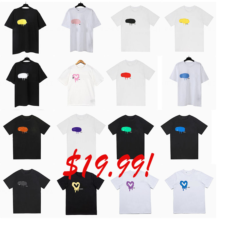 Men's T Shirts Designer Short Sleeve Love Logo Graffiti Printed Summer Loose Outdoor Casual Fashion Cotton Wind International Size T-Shirt