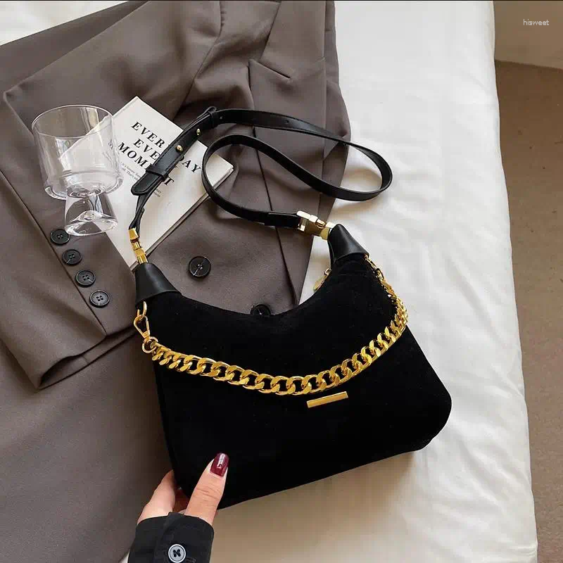 Totes Trendy Retro Crossbody Bag Suede Leather Shoulder Bags Women Tote Ladies Handbags And Purses Autumn Vintage Hobos Dumpling