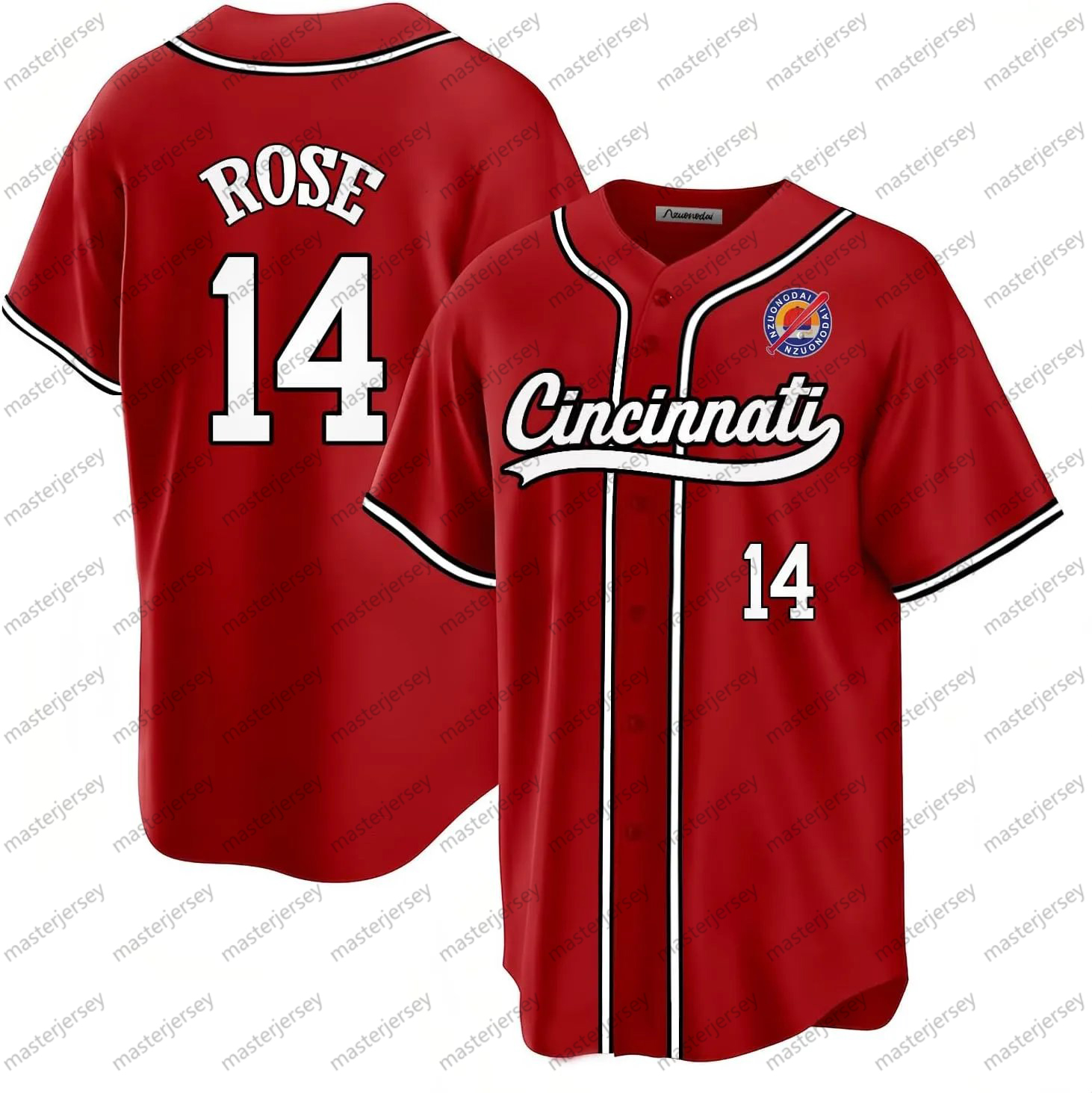 14 ROSE Baseball Jerseys DE LA CRUZ GRIFFEY Custom Men/Women/Youth Jersey
