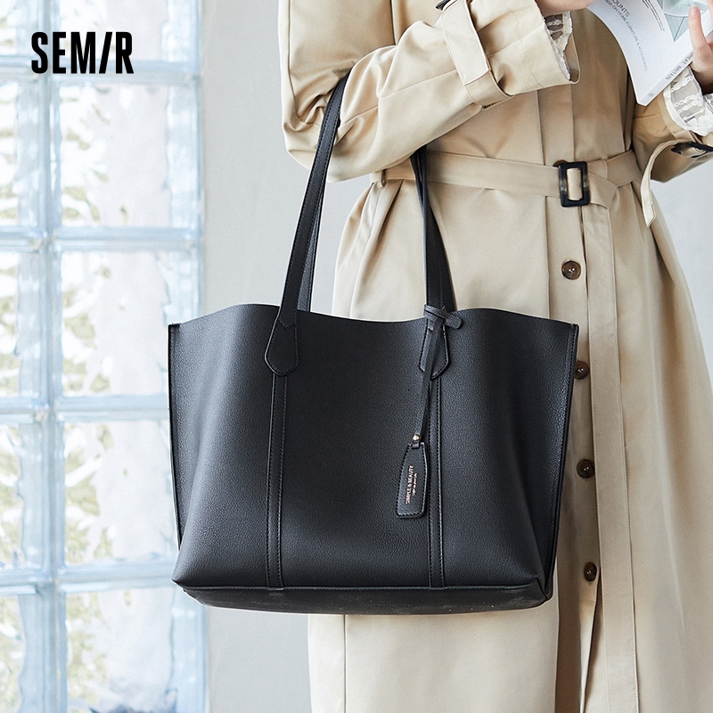 Semir Women High-Grade Versatile Work Casual Single Shoulder College Student Simple Tote Bag