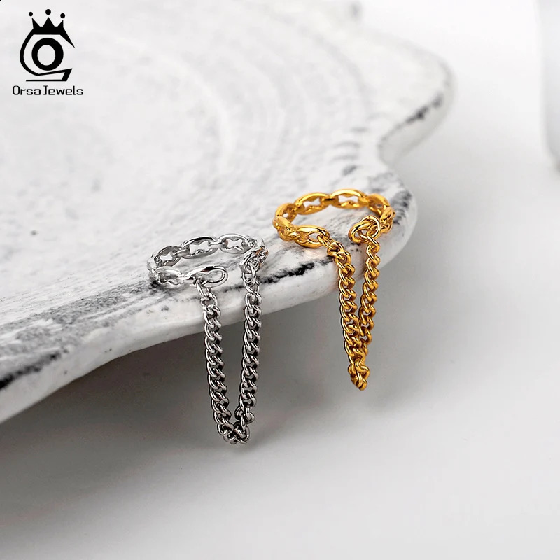 ORSA JEWELS Soild 925 Sterling Silver Circle Earring Cuff Zirconia Buckle Ear No Piercings Cartilage Earclips Accessories 1pcs 241225