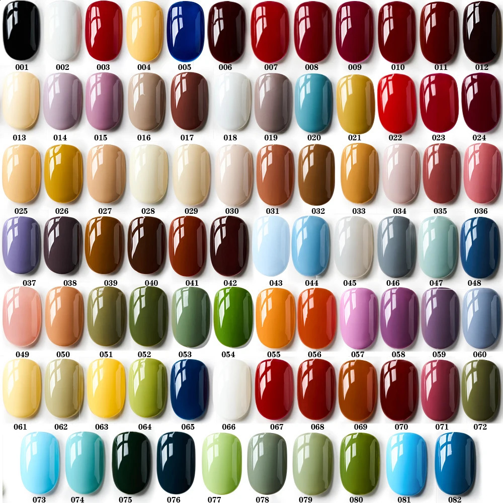 MAYCHAO Nail Gel Polish 83 Colors Gel Nail Polish Semi Permanent Gel Base Top Coat Nail Art Manicure Soak Off LED UV Gel Varnish 241230