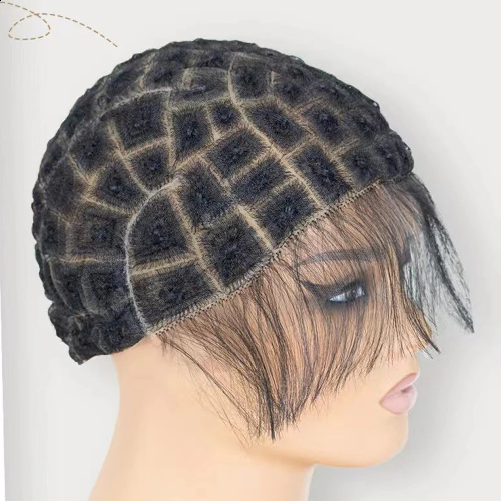 Braided Wig Cap for Crochet Braids Full Double Lace Braided Wig With Baby Hair Suitable for Making Crochet Wigs with Bangs 241230