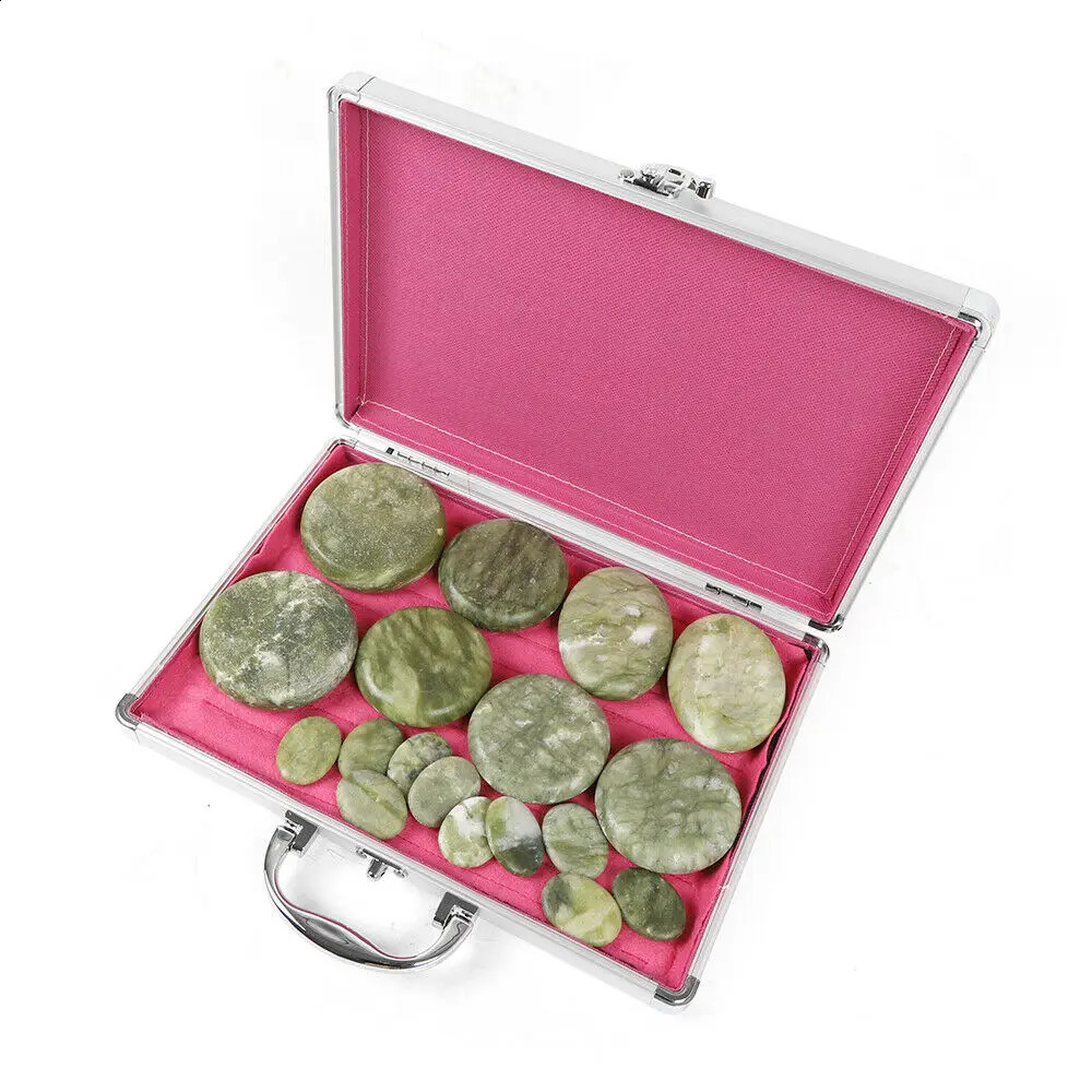 Stones Massage Set 16/20/28Pcs Basalt Stones with Heater Box for Home Salon Professional Relaxing Healing Pain Relief 241230