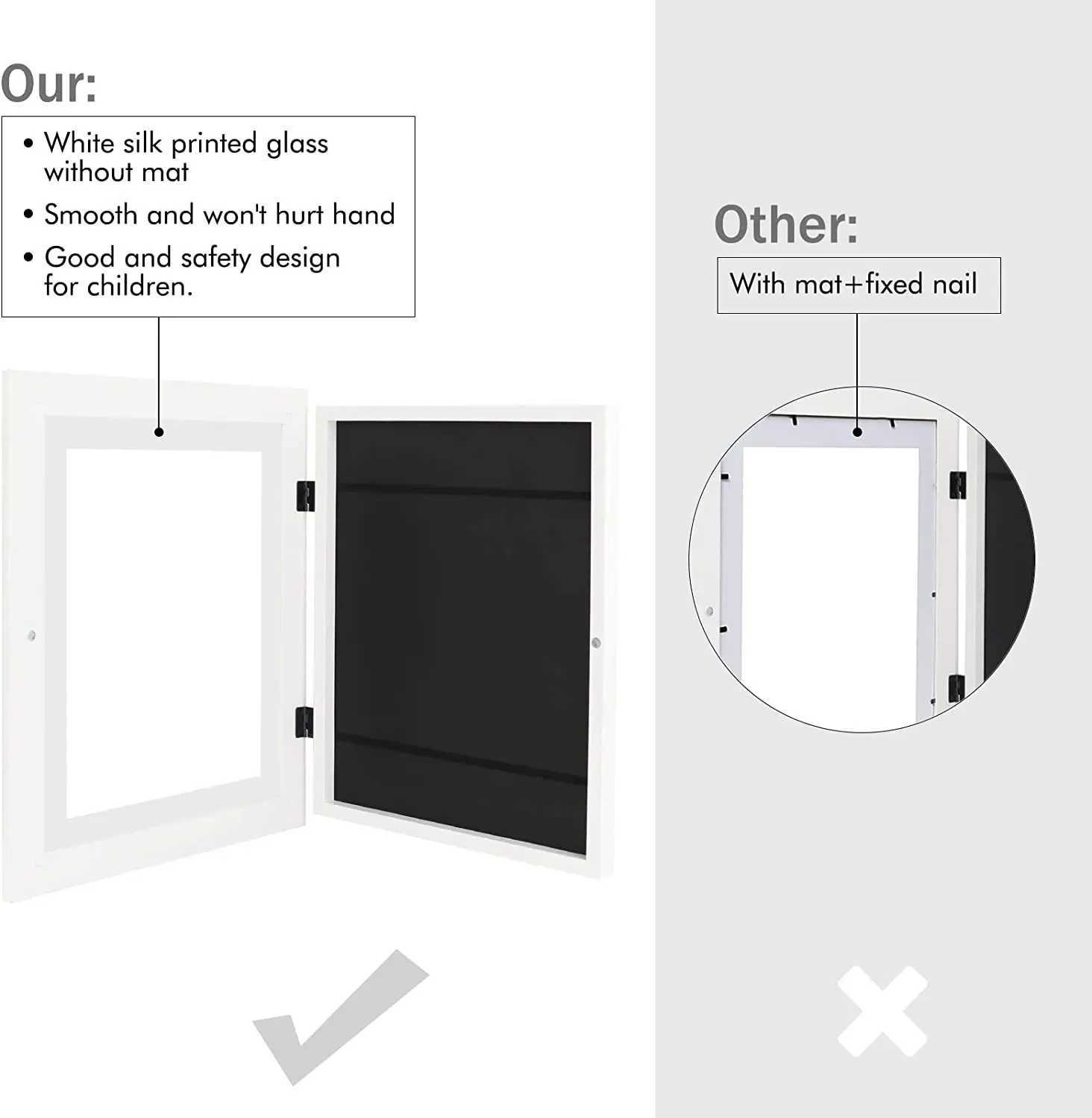 Frames Art Front Open Variable Display Home Decoration Childrens Frame Poster Photo Painting Picture New CL241231 H260306