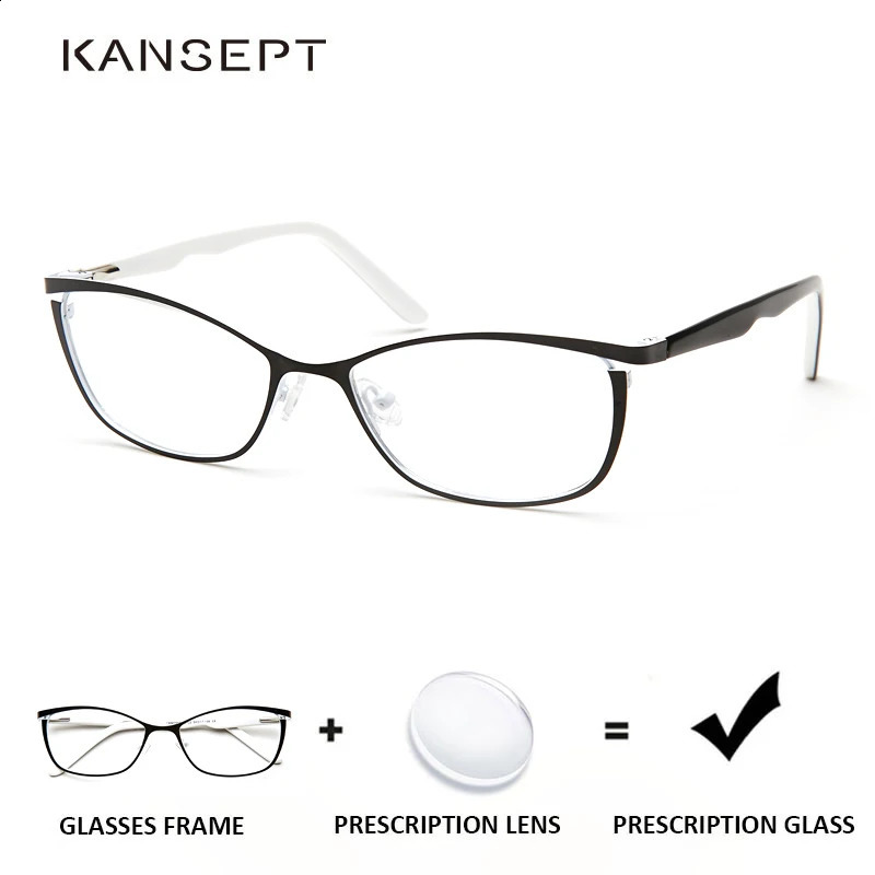 KANSEPT Eyeglass Frame for Women Reading Glasses Prescription Optical Lenses Myopia Pochromic Vintage Eyeglasses Lunette Men 241230