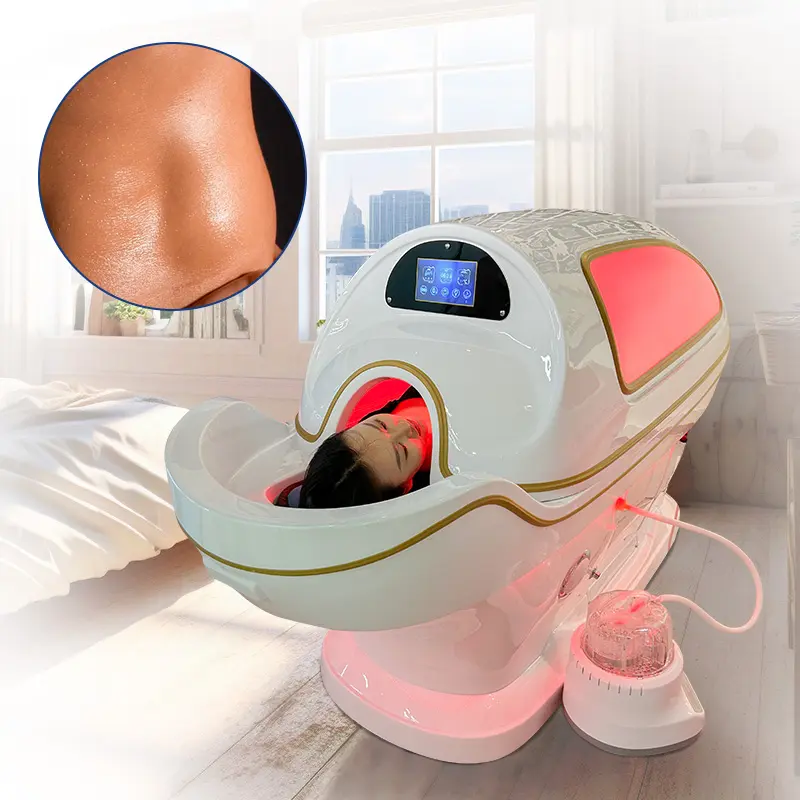 New saun infrared slimming spa pod 7color whitening far infrared light therapy bed skin rejuvenation ozone sauna spa capsule whitening ozone spa capsu