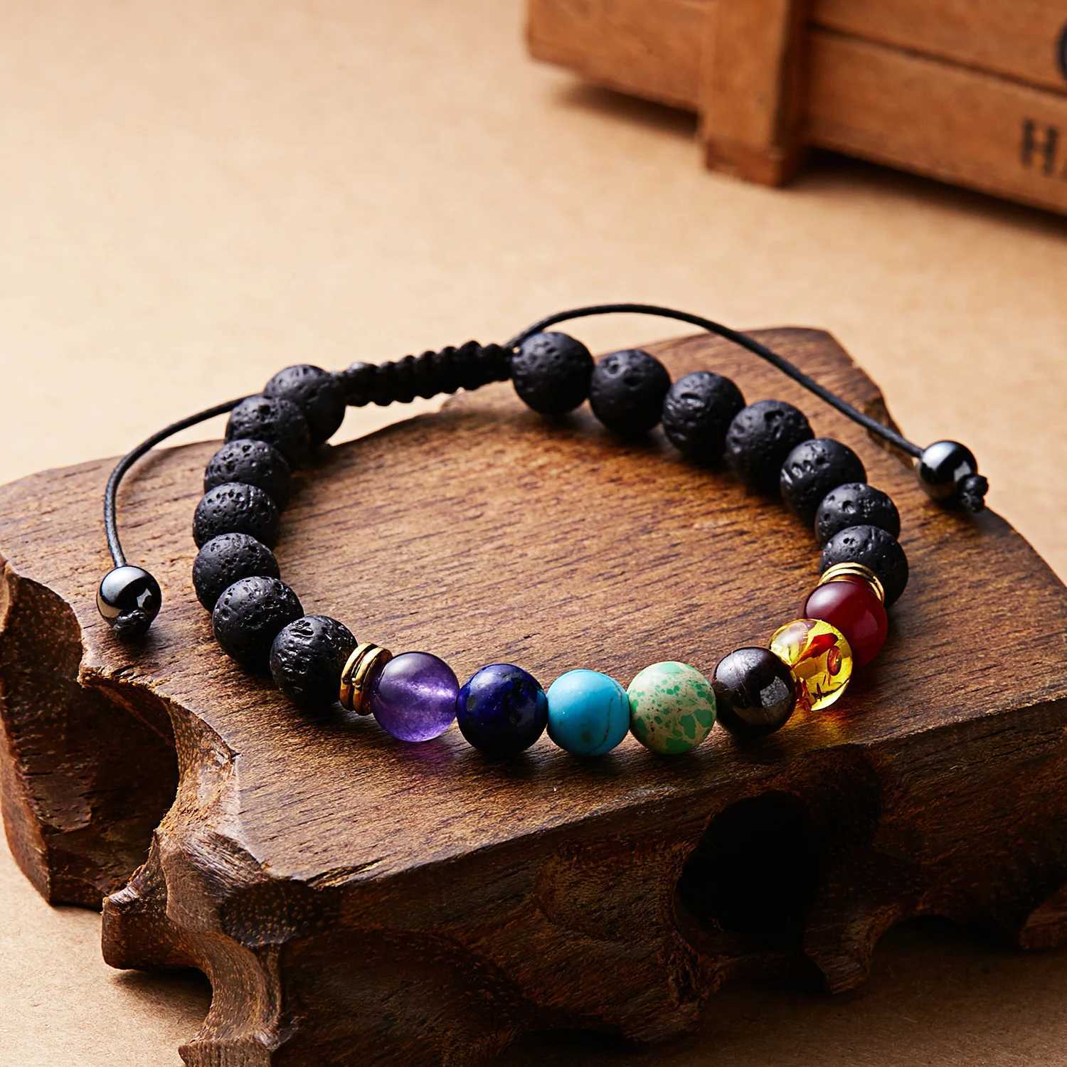 7 Chakra Spiritual Energy Constant Stone Bracelet for Men Yoga Metion Jewelry Handmade Women Natural Crystal Bead Bracelet W241231