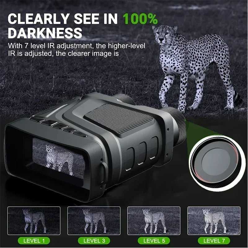 New Arrival The latest diode night vision device for 2024 R12 infrared 1080P high-definition 5X digital zoom hunting telescope outdoor day night dual-