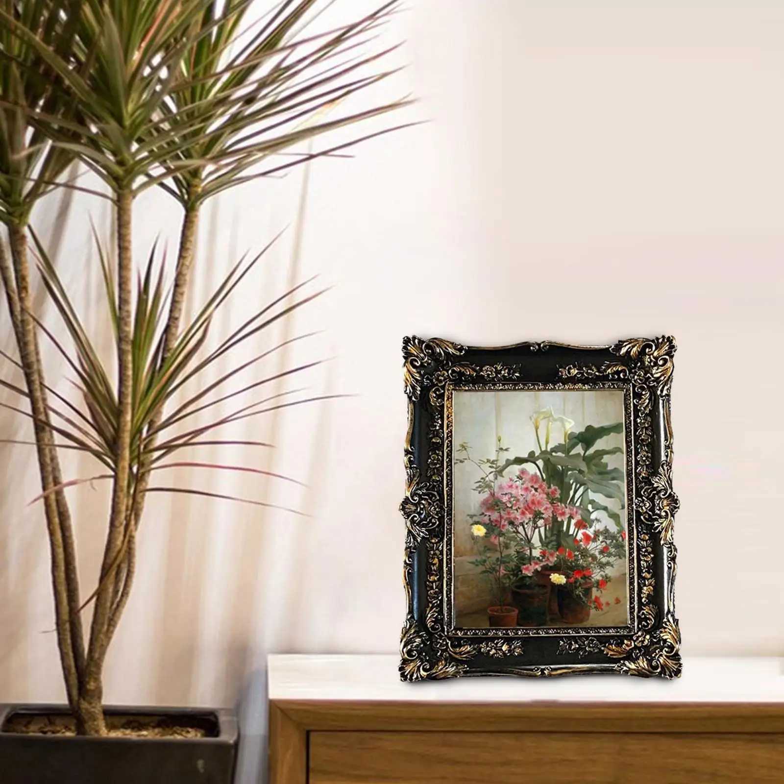 Frames Resin photo 5x7 desktop and wall hanging display frame antique decoration CL241231 H260306