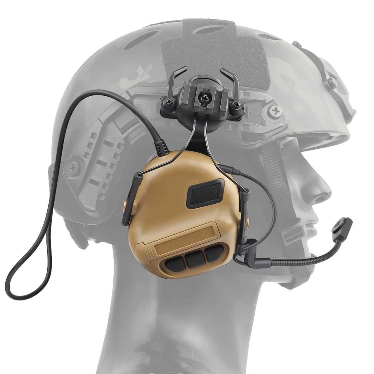 Helmet kit Non pickup noise cancellation kit Baofeng wireless PTT adapter Mobi headphones W241231