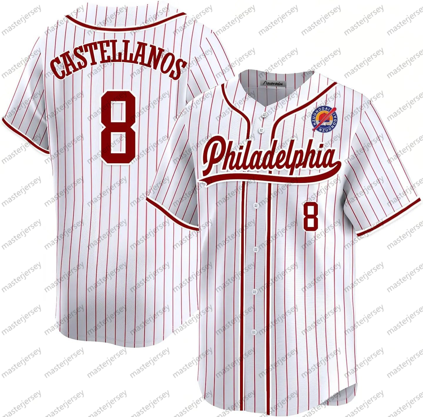 STOTT Baseball Jerseys REALMUTO CASTELLANOS SCHWARBER TURNER HARPER Custom Men/Women/Youth Jersey Sweatshirt - Embroidered Loose Fit