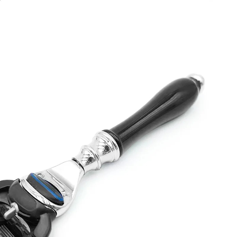 Manual Razor with Black Durable Handle for Men Shaving Tool Gift 241230