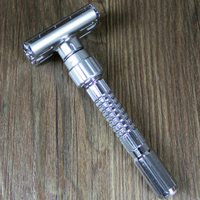 Adjustable Double Edge Razor Classic Men Shaving Safety Razors Zinc Alloy Manual Shaver With Travel Box 241230